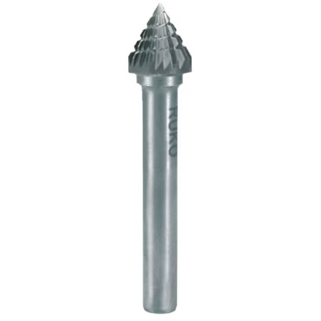 Бор-фреза твердосплавная J(KSJ) 60° 10,0x8,7x53x6мм HM 116224 RUKO