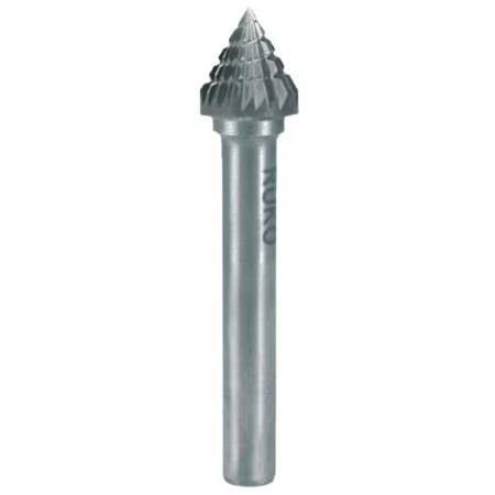 Бор-фреза твердосплавная J(KSJ) 60° 3,0x3x38x3мм HM 116222 RUKO